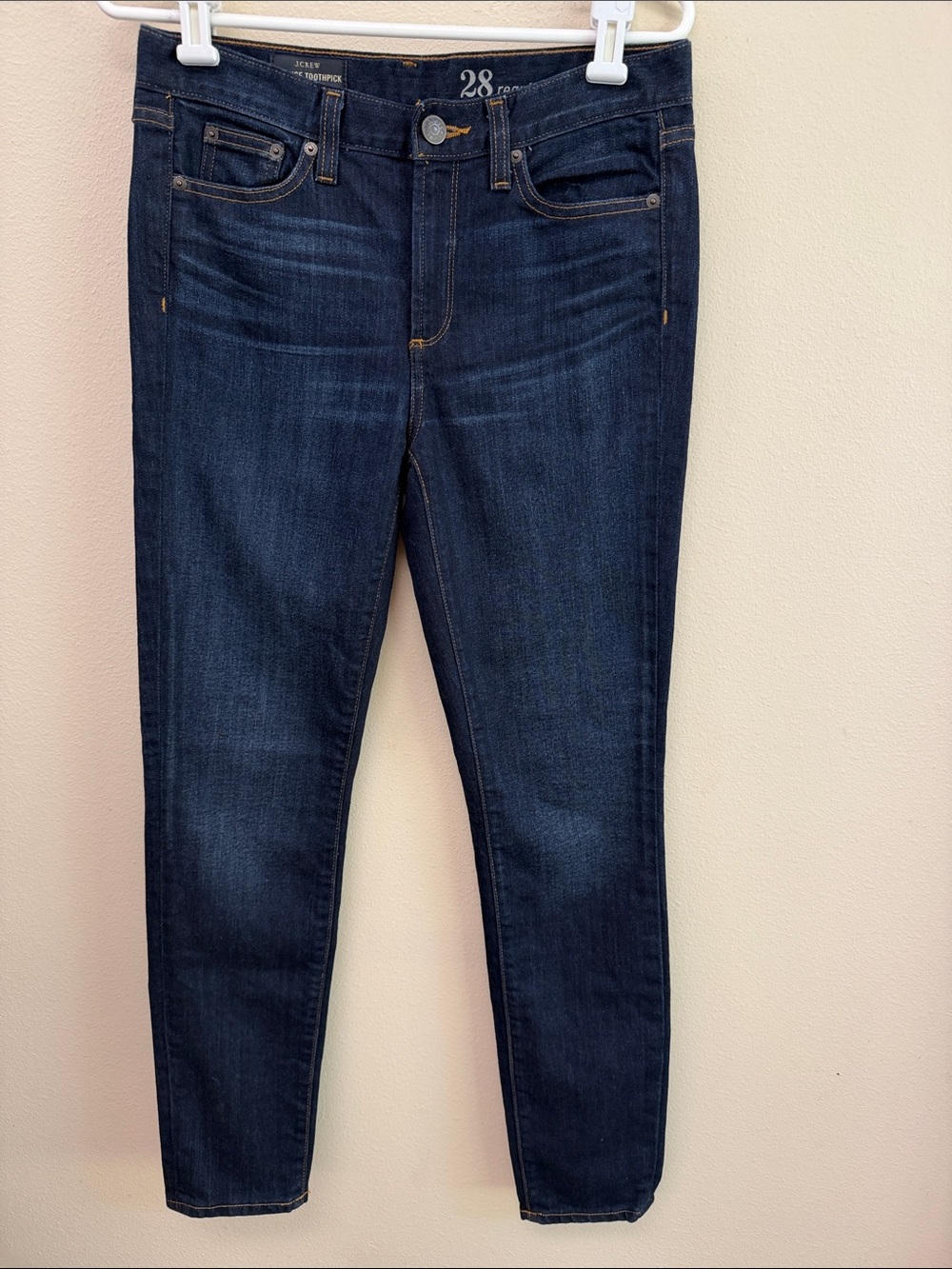 J Crew Midrise Toothpick Regular Jeans Sz28